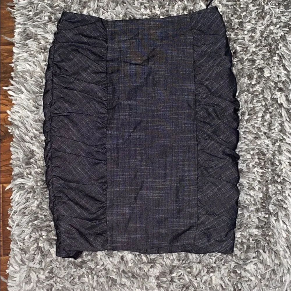 Anthropologie Cartonnier Ruched Skirt Work Wear Office Casual Business